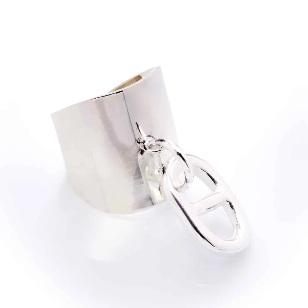 Bague large maille