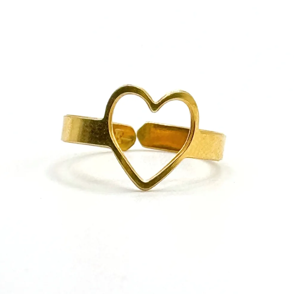 Bague Love dorée