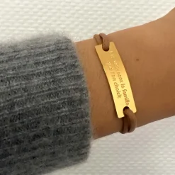 Bracelet amitié doré