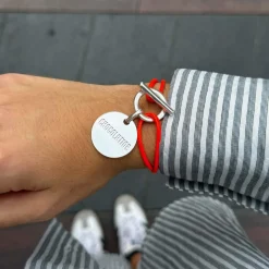 Bracelet attache médaille "Chocolatine"
