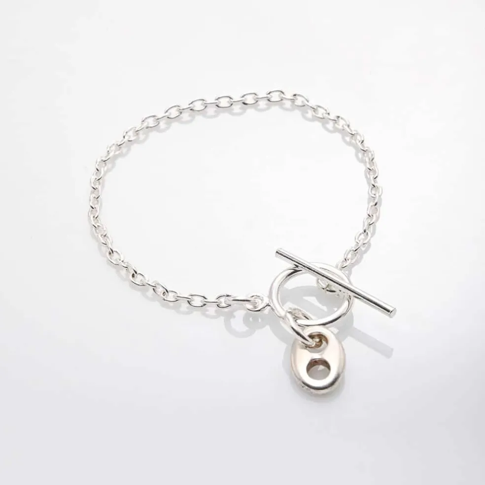 Bracelet chaîne fine lune "Lou"
