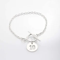 Bracelet chaîne fine numéra "Lou"