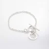 Bracelet chaîne fine roue "Lou"