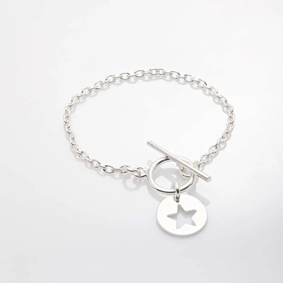 Bracelet chaîne fine étoile "Lou"