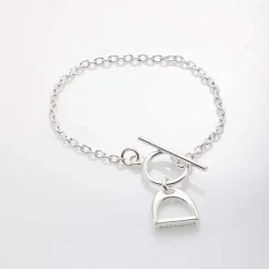 Bracelet chaîne fine étrier "Lou"