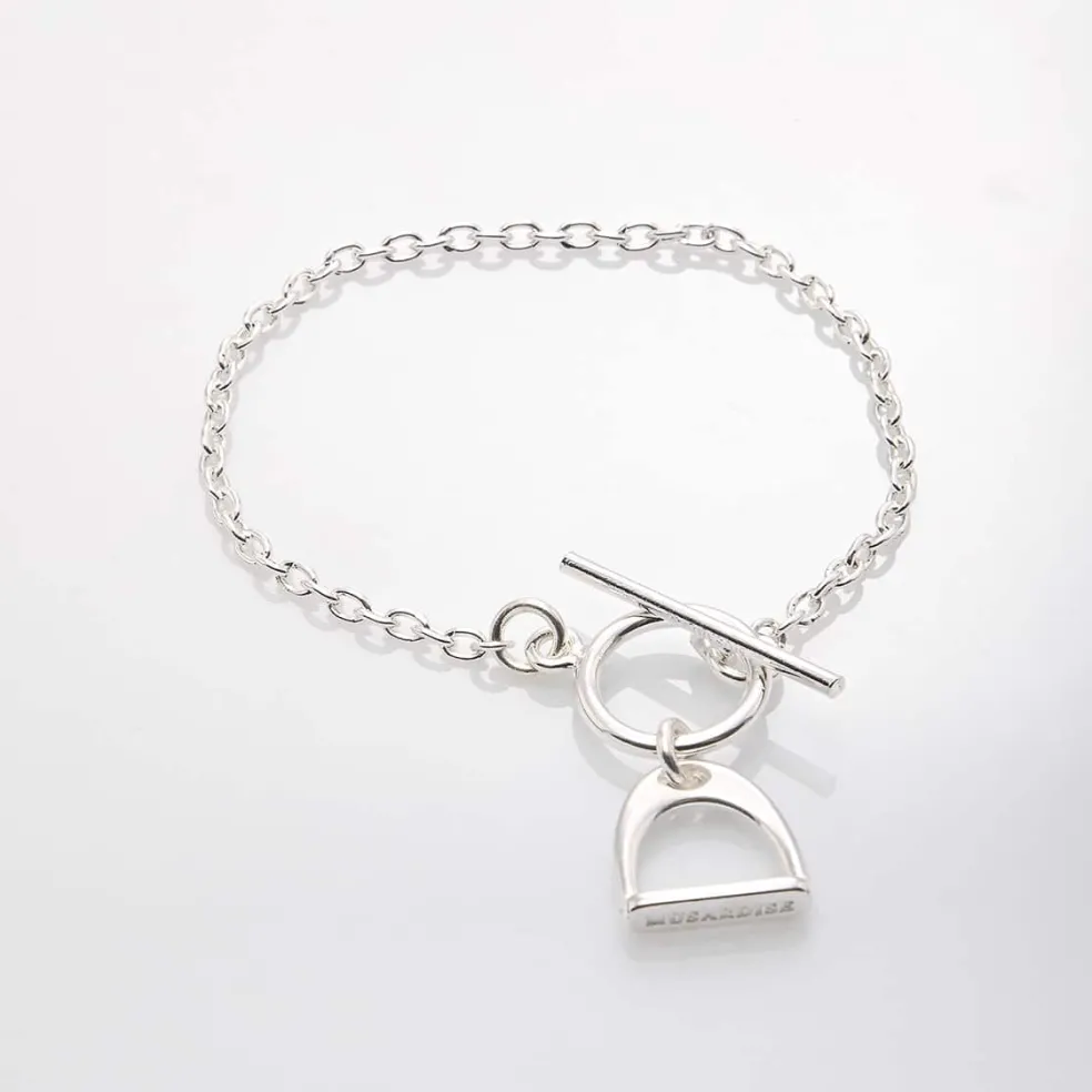 Bracelet chaîne fine étrier "Lou"