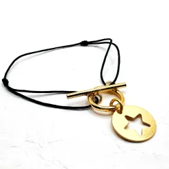 Bracelet fin doré étoile "Lou"