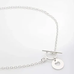 Collier chaîne fine coeur "Lou"
