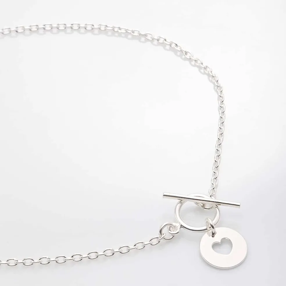 Collier chaîne fine coeur "Lou"