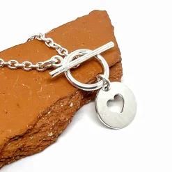 Collier chaîne fine coeur "Lou"