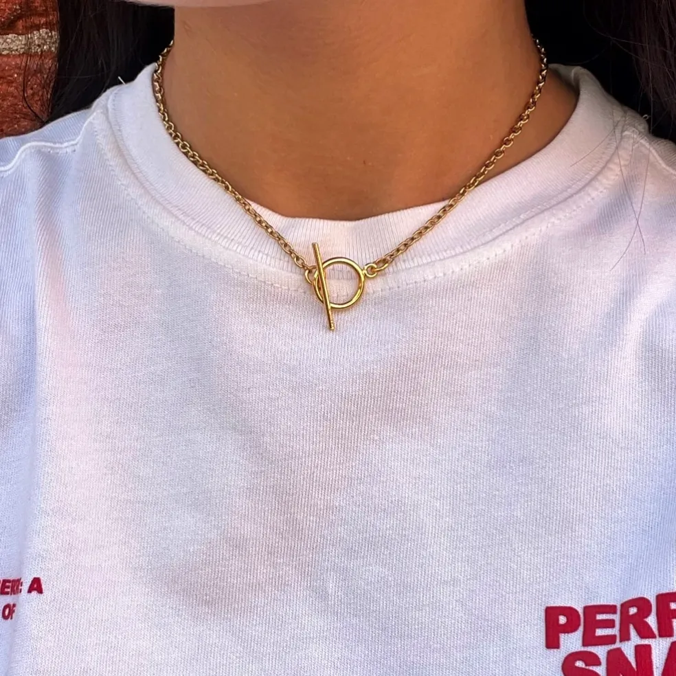 Collier chaîne fine doré "Lou"