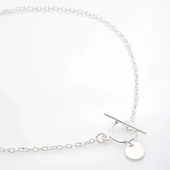 Collier chaîne fine Médaille "Lou"