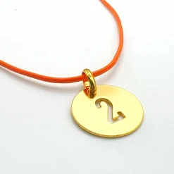 Collier chiffre doré