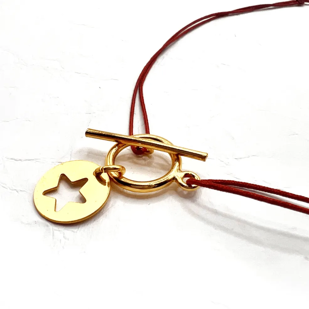 Collier fin doré étoile "Lou"